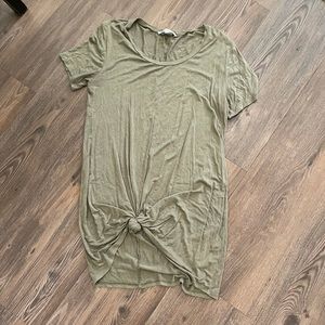 Green t-shirt Dress